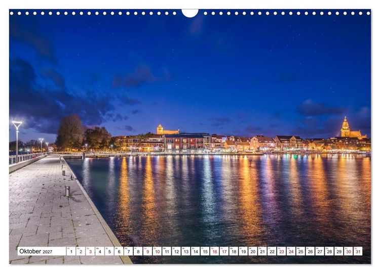Produktbild: Waren M&uuml;ritz, nach Sonnenuntergang (Wandkalender 2027 DIN A3 quer), CALVENDO Monatskalender