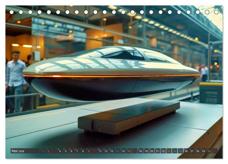 Produktbild: Magnetschwebetechnik (Tischkalender 2026 DIN A5 quer), CALVENDO Monatskalender