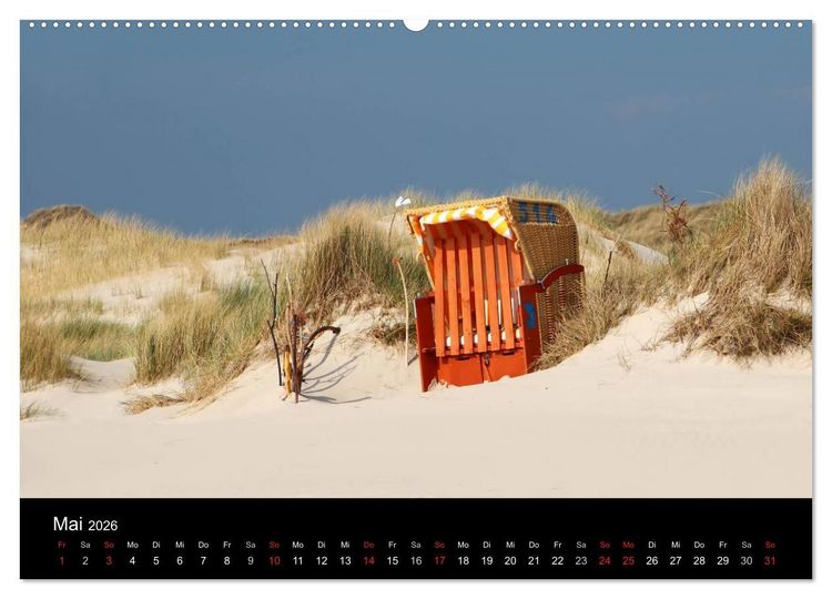 Produktbild: Amrum, Perle der Nordsee (Wandkalender 2026 DIN A2 quer), CALVENDO Monatskalender