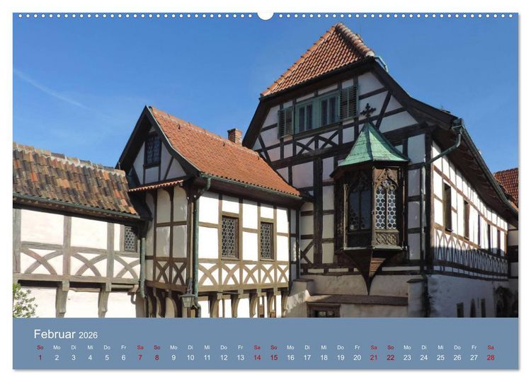 Produktbild: Die Wartburg - Weltkulturerbe im Herzen Deutschlands (Wandkalender 2026 DIN A2 quer), CALVENDO Monatskalender
