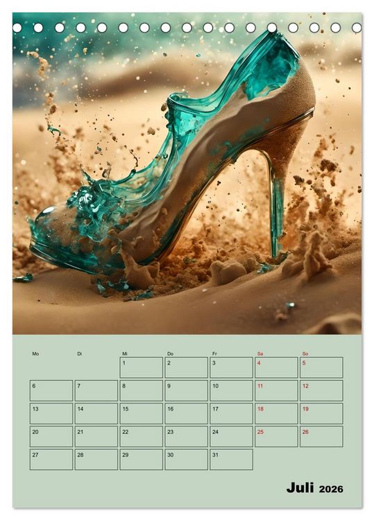 Produktbild: Verzaubert durch High Heels &ndash; Ein Kalender f&uuml;r Schuhliebhaber (Tischkalender 2026 DIN A5 hoch), CALVENDO Monatskalender