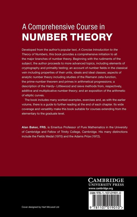 Produktbild: A Comprehensive Course in Number Theory