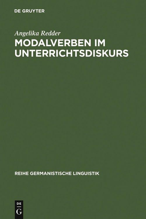 Produktbild: Modalverben im Unterrichtsdiskurs