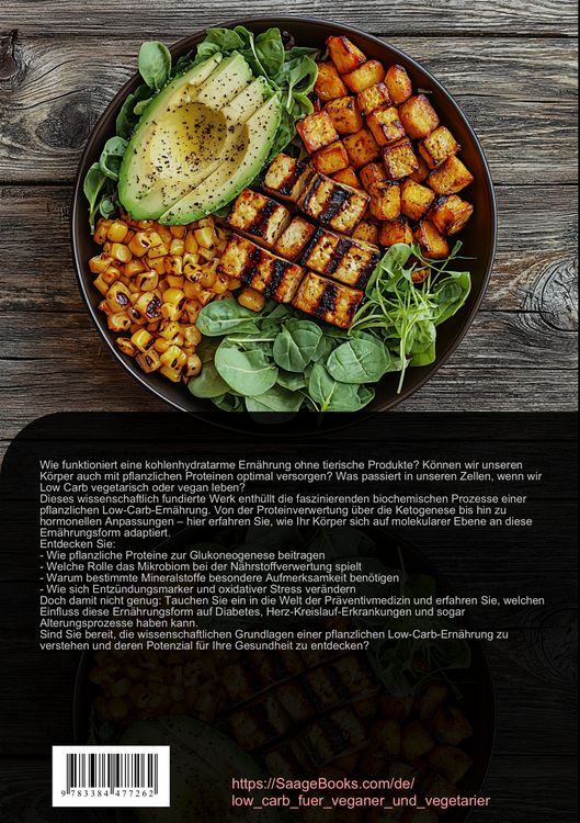 Produktbild: Low Carb vegetarisch & vegan: Wissenschaftliche Grundlagen der Low-Carb Ern&auml;hrung