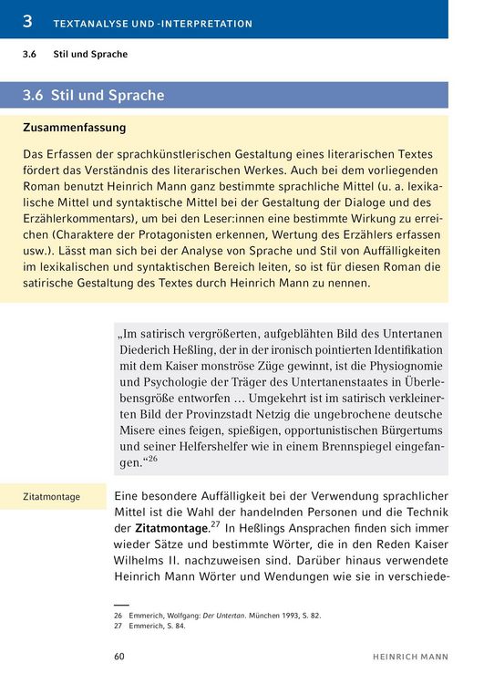 Produktbild: Der Untertan von Heinrich Mann - Textanalyse und Interpretation