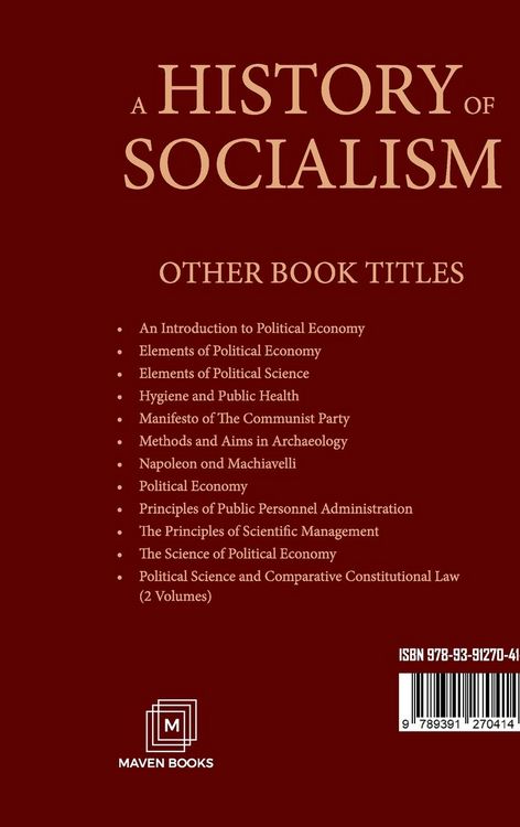 Produktbild: A History Of Socialism