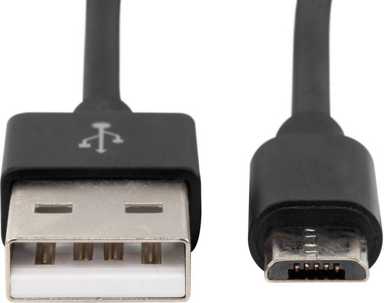 Produktbild: Ansmann USB-Kabel USB 2.0 USB-A Stecker, USB-Micro-B Stecker 1.20 m Schwarz Aluminium-Stecker, TPE-Mantel 1700-0076