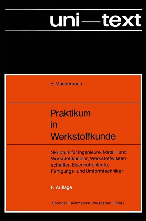 Produktbild: Praktikum in Werkstoffkunde