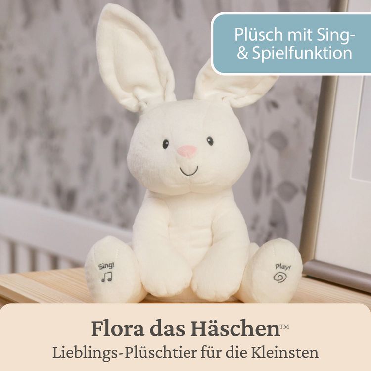 Produktbild: GUND Flora, das singende und sprechende H&auml;schen - spielt Guck Guck mit den Ohren