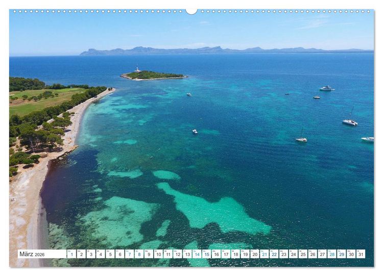 Produktbild: Mallorca - Azurblaues Mittelmeer zum Tr&auml;umen (Wandkalender 2026 DIN A2 quer), CALVENDO Monatskalender