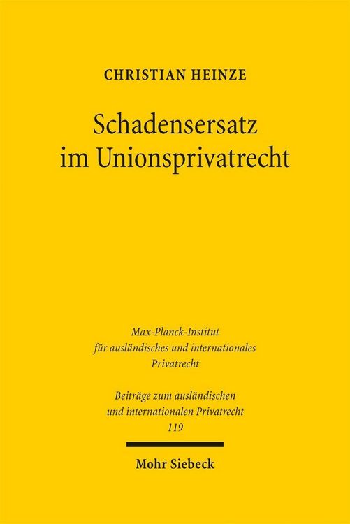 Produktbild: Schadensersatz im Unionsprivatrecht
