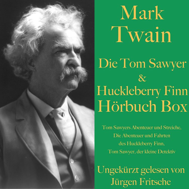 Produktbild: Mark Twain: Die Tom Sawyer & Huckleberry Finn H&ouml;rbuch Box
