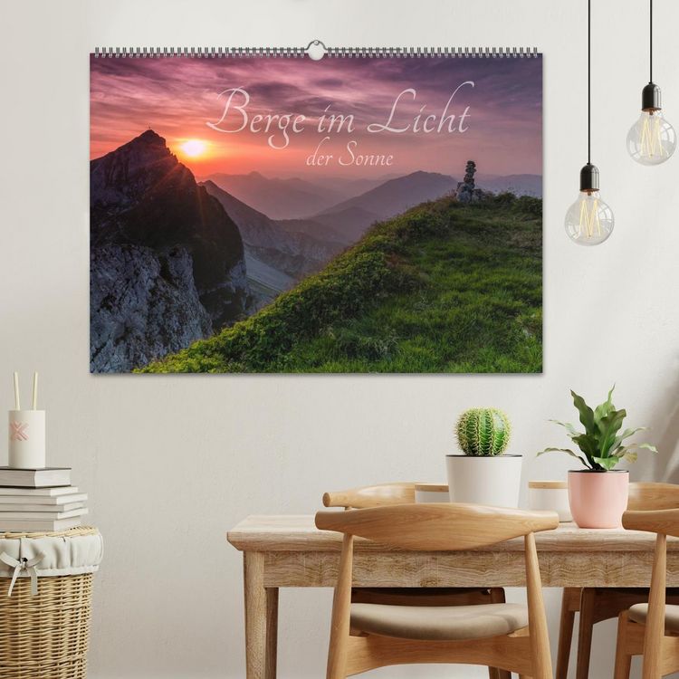 Produktbild: Berge im Licht der Sonne (Wandkalender 2026 DIN A2 quer), CALVENDO Monatskalender
