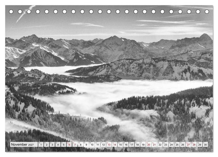 Produktbild: Traumhafte Allg&auml;uer Alpen (Tischkalender 2027 DIN A5 quer), CALVENDO Monatskalender
