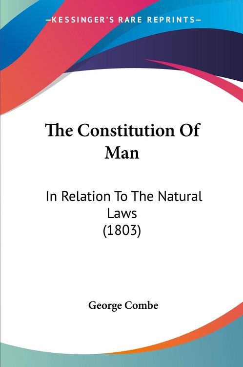 Produktbild: The Constitution Of Man