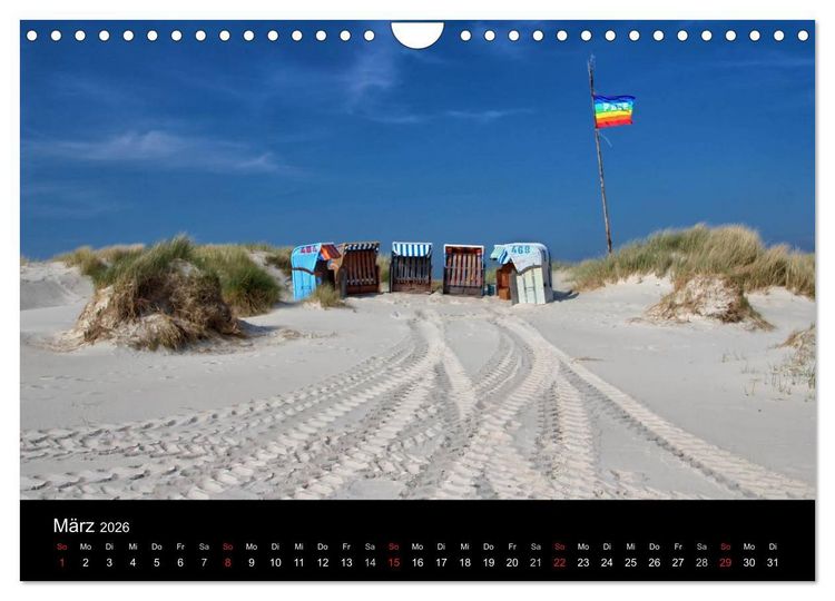 Produktbild: Amrum, Perle der Nordsee (Wandkalender 2026 DIN A4 quer), CALVENDO Monatskalender
