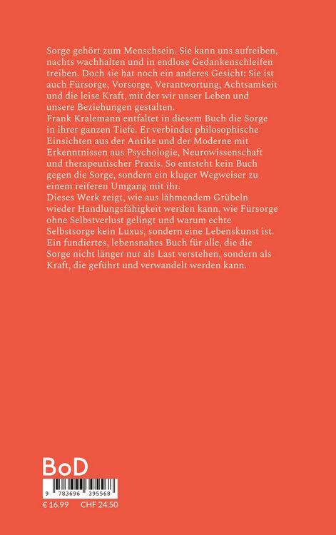 Produktbild: Die Kunst der Sorge