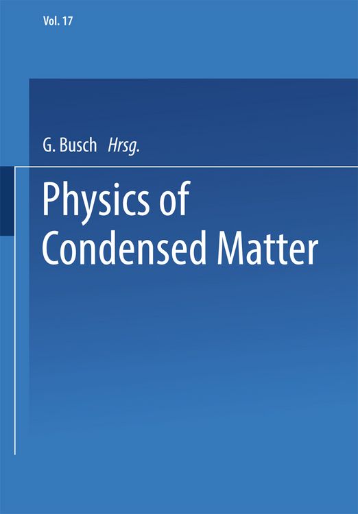 Produktbild: Physics of Condensed Matter