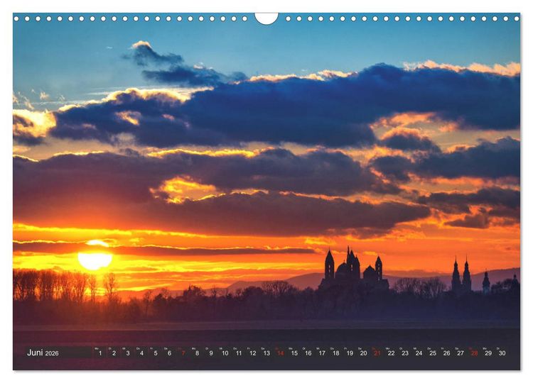 Produktbild: Epische Sonnenunterg&auml;nge im Rhein-Neckar-Kreis (Wandkalender 2026 DIN A3 quer), CALVENDO Monatskalender