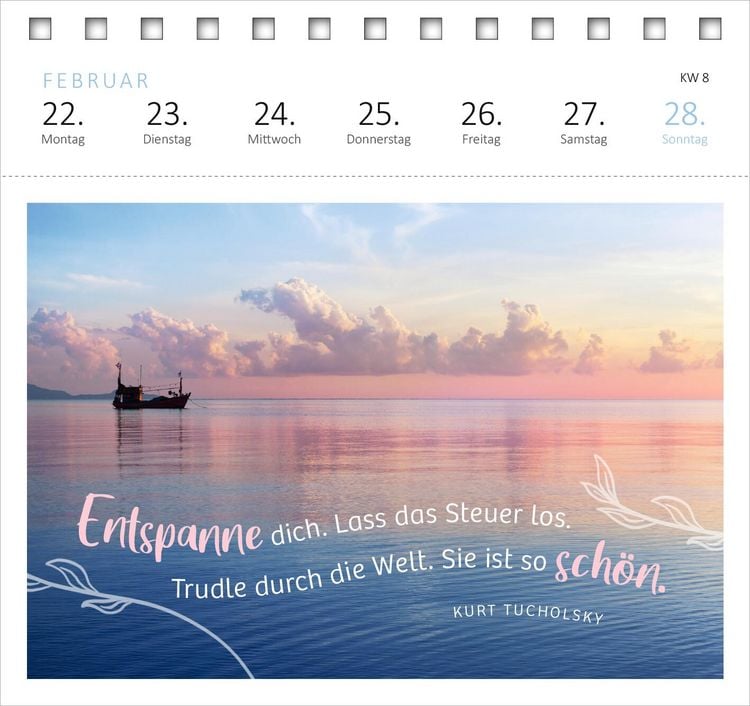 Produktbild: Postkartenkalender 365 Tage Gelassenheit 2027