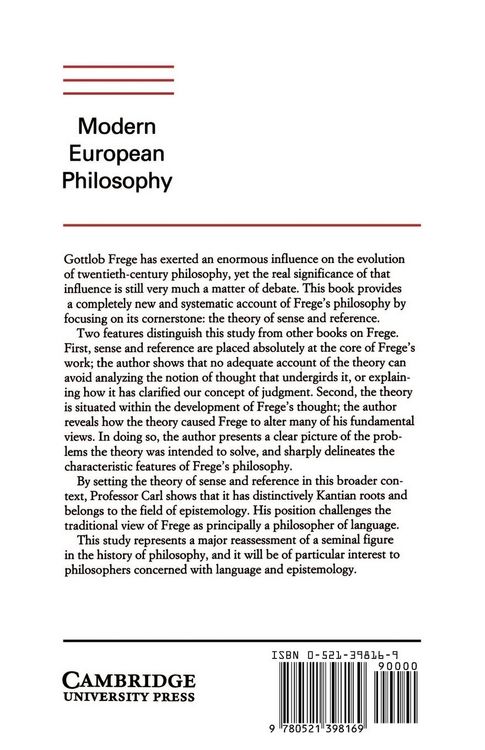 Produktbild: Frege's Theory of Sense and Reference