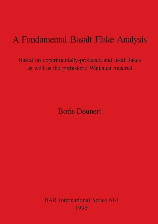 Produktbild: A Fundamental Basalt Flake Analysis