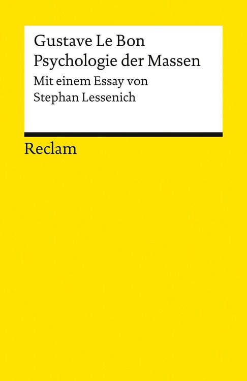 Produktbild: Psychologie der Massen. Mit einem Essay von Stephan Lessenich