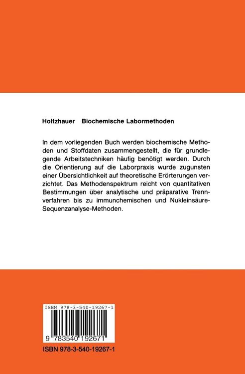 Produktbild: Biochemische Labormethoden