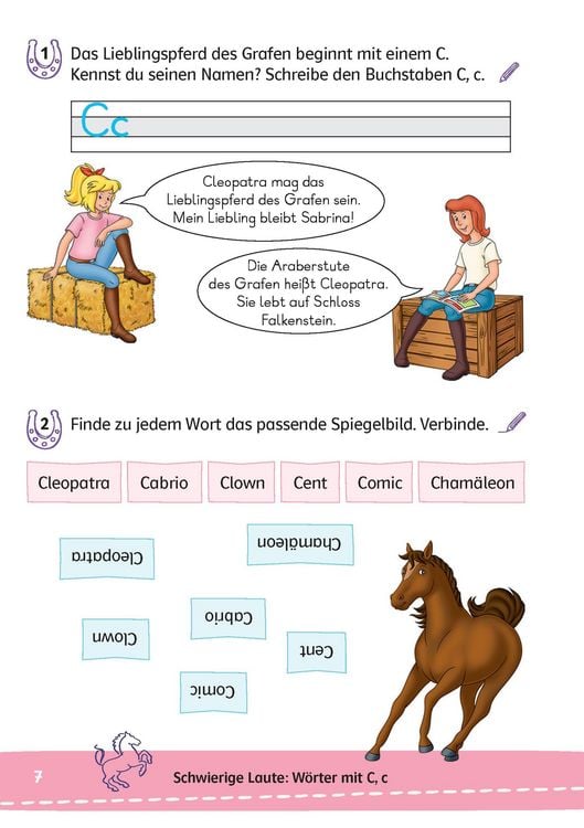 Produktbild: Bibi & Tina: Mein Lernr&auml;tsel-Block Deutsch f&uuml;r die 2. Klasse