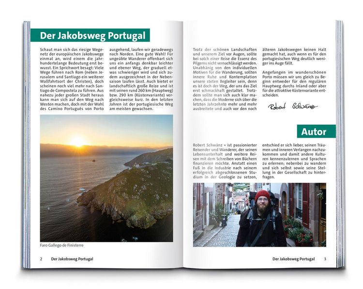 Produktbild: KOMPASS Wanderf&uuml;hrer Jakobsweg Portugal &ndash; Spanien, 25 Etappen mit Extra-Tourenkarte