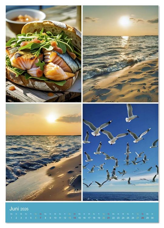 Produktbild: Endlich Ostsee Urlaub (Wandkalender 2026 DIN A4 hoch), CALVENDO Monatskalender