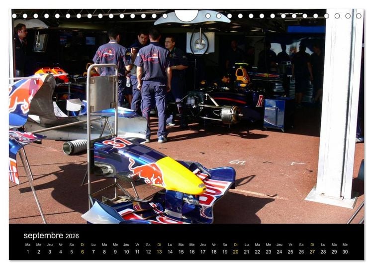 Produktbild: Stands de Formule 1 (Calendrier mural 2026 DIN A4 vertical), CALVENDO calendrier mensuel