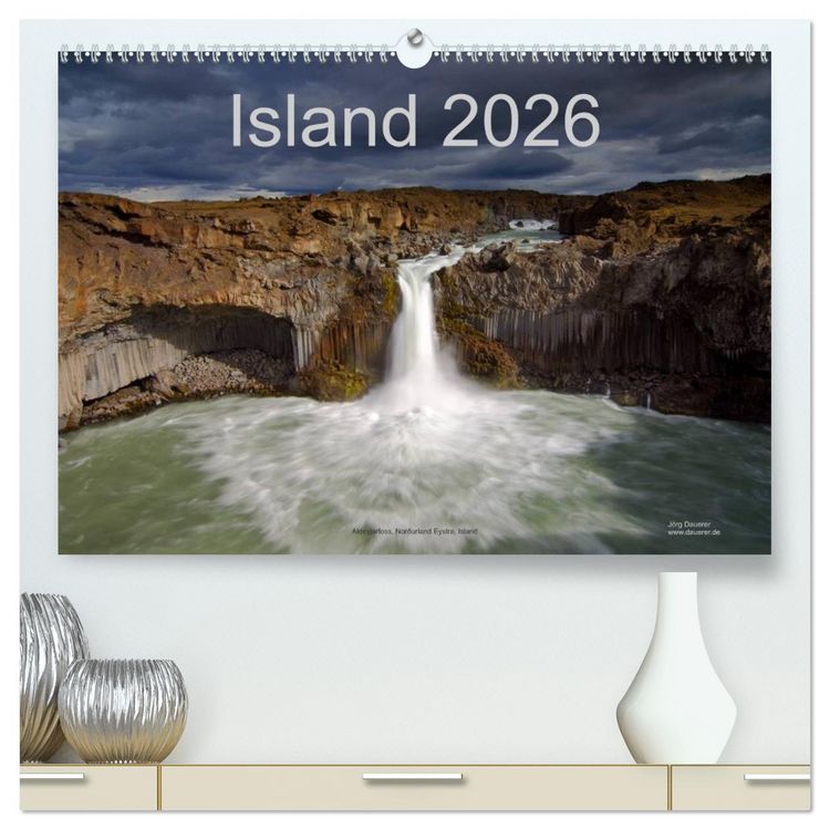 Produktbild: Island (hochwertiger Premium Wandkalender 2026 DIN A2 quer), Kunstdruck in Hochglanz