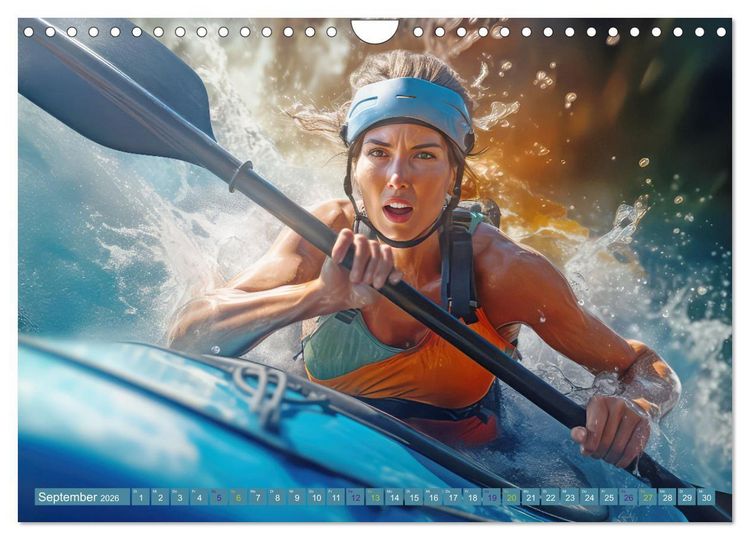 Produktbild: Kayak Wildwasser Sport (Wandkalender 2026 DIN A4 quer), CALVENDO Monatskalender