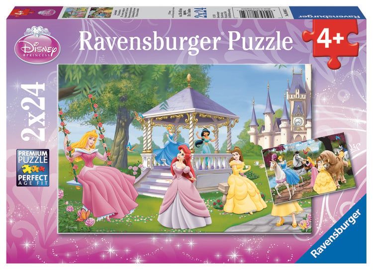 Produktbild: Puzzle Ravensburger Zauberhafte Prinzessinnen 2 X 24 Teile