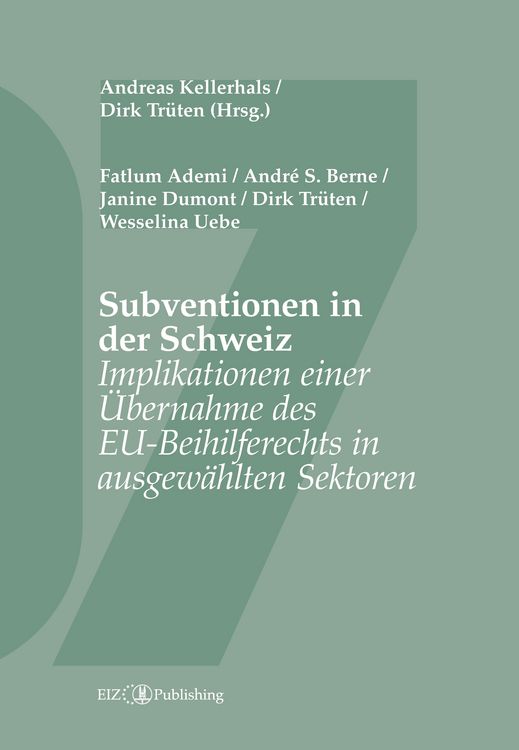 Produktbild: Subventionen in der Schweiz