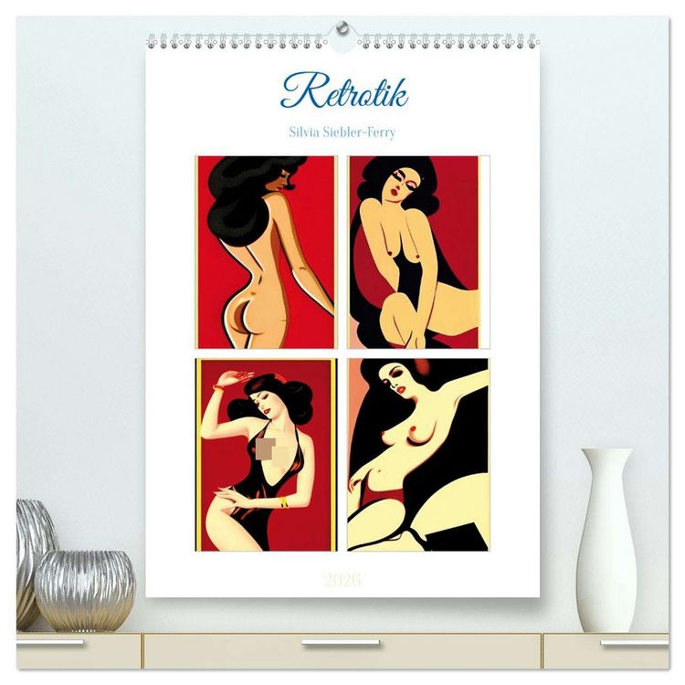 Produktbild: Retrotik (hochwertiger Premium Wandkalender 2026 DIN A2 hoch), Kunstdruck in Hochglanz