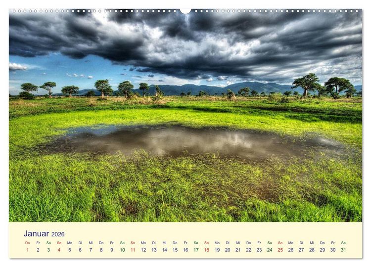 Produktbild: Faszination Afrikanischer Landschaften (Wandkalender 2026 DIN A2 quer), CALVENDO Monatskalender