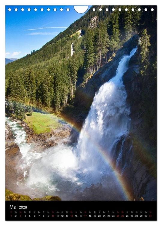 Produktbild: Naturblicke - Wasserf&auml;lle der Welt (Wandkalender 2026 DIN A4 hoch), CALVENDO Monatskalender