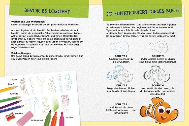 Produktbild: Disney Kreative Besch&auml;ftigung: Meine erste Zeichenschule