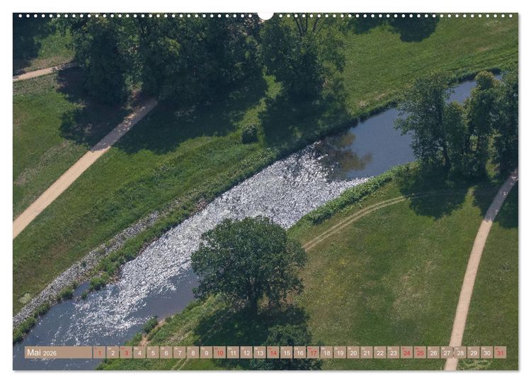 Produktbild: Bad Muskau an der Nei&szlig;e (Wandkalender 2026 DIN A2 quer), CALVENDO Monatskalender
