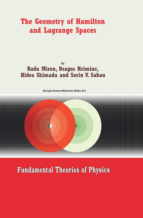 Produktbild: The Geometry of Hamilton and Lagrange Spaces