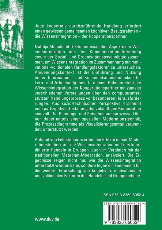 Produktbild: Wissensintegration und Handeln in Gruppen