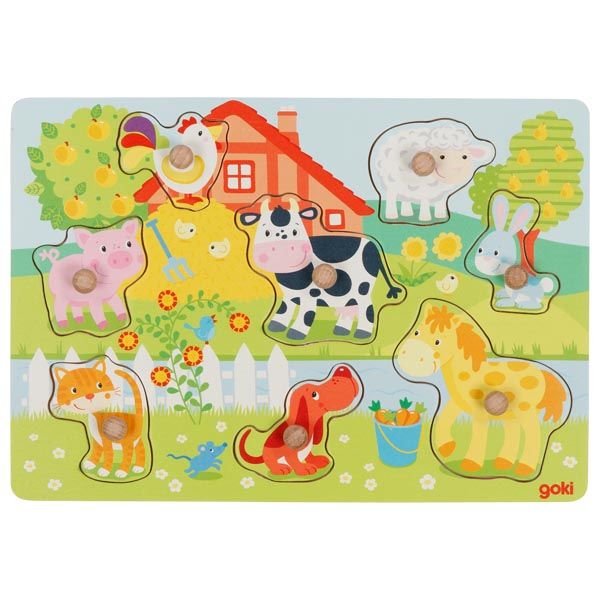 Produktbild: Steckpuzzle Bauernhoftiere