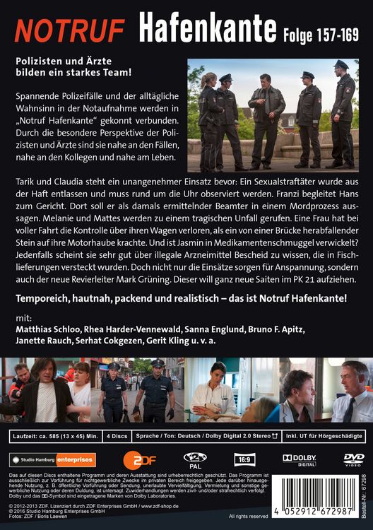 Produktbild: Notruf Hafenkante 13 - Folgen 157-169 [4 DVDs]