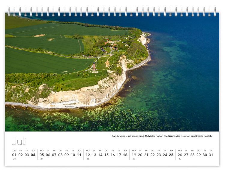 Produktbild: Kalender R&uuml;gen Luftaufnahmen kompakt 2027