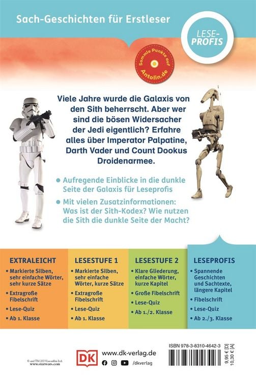 Produktbild: SUPERLESER! Star Wars&trade; Die Geschichte der Sith
