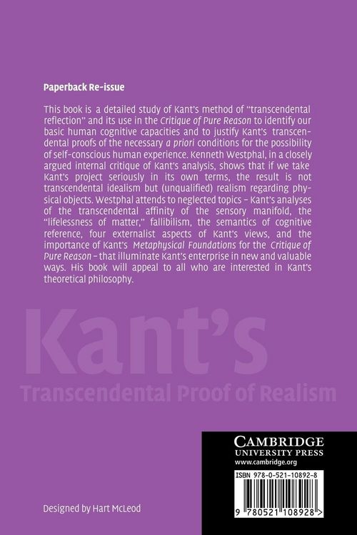 Produktbild: Kant's Transcendental Proof of Realism