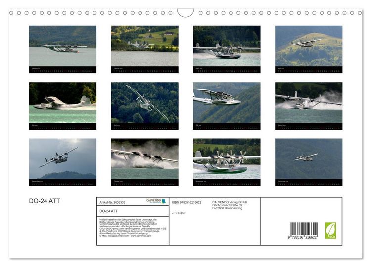 Produktbild: DO-24 ATT (Wandkalender 2026 DIN A3 quer), CALVENDO Monatskalender
