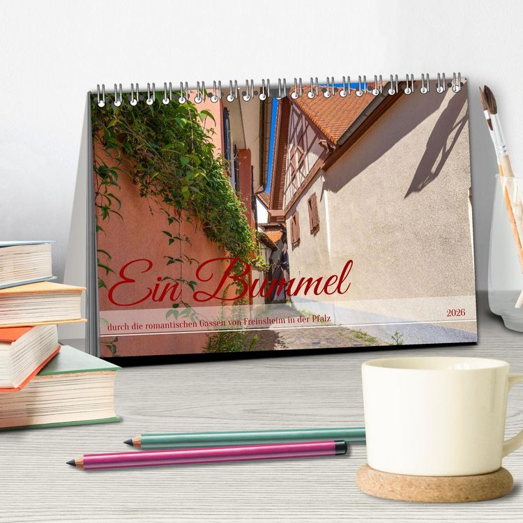 Produktbild: Ein Bummel durch die romantischen Gassen von Freinsheim in der Pfalz (Tischkalender 2026 DIN A5 quer), CALVENDO Monatskalender